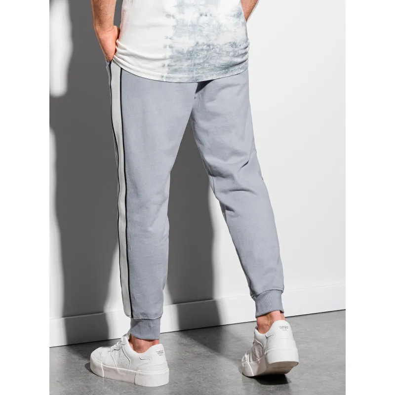 Men's grey casual trousers Libam P947