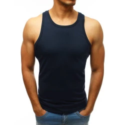 Akcija Vyriški berankoviai tamsiai mėlyni marškinėliai Cardi