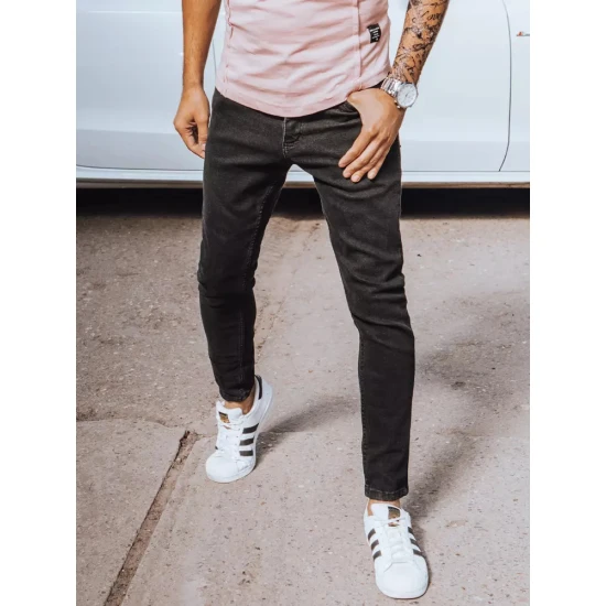 Džinsai vyrams juodos spalvos Timur UX3843