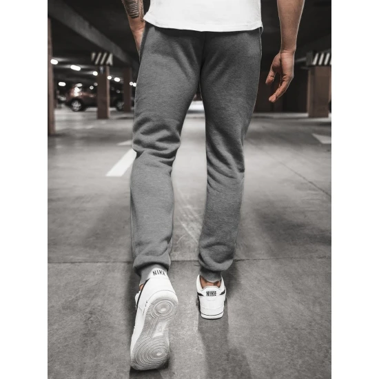 Vyriškos tamsiai pilkos laisvalaikio kelnės Resol Laisvalaikio kelnės