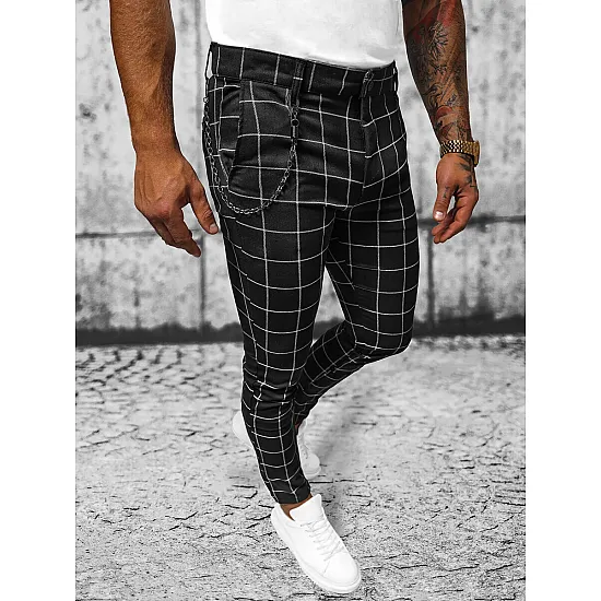 Juodos vyriškos kelnės Chino DJ/550174