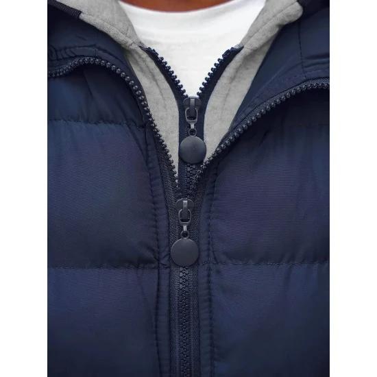 Vyriška tamsiai mėlyna liemenė su gobtuvu Neril JS/M751/215