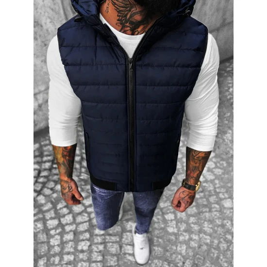 Vyriška tamsiai mėlyna liemenė Minel 8M1529/215