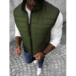 Dygsniuota vyriška chaki liemenė Lider