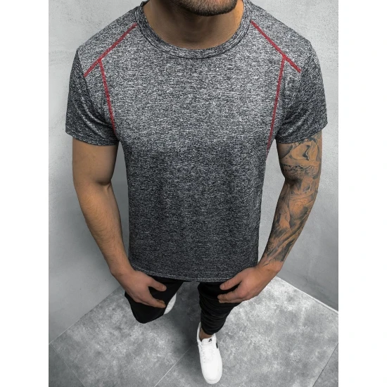 Akcija: Tamsiai pilkos spalvos vyriški marškinėliai Ted JS/HM089/2