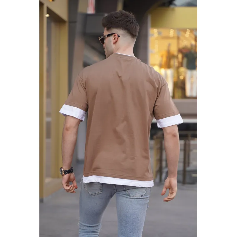 Rudos spalvos vyriški marškinėliai Zulu PK5802 Premium