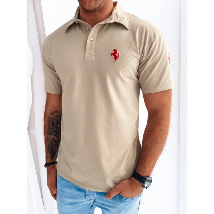 Rusvi polo marškinėliai Horen PX0585 Premium