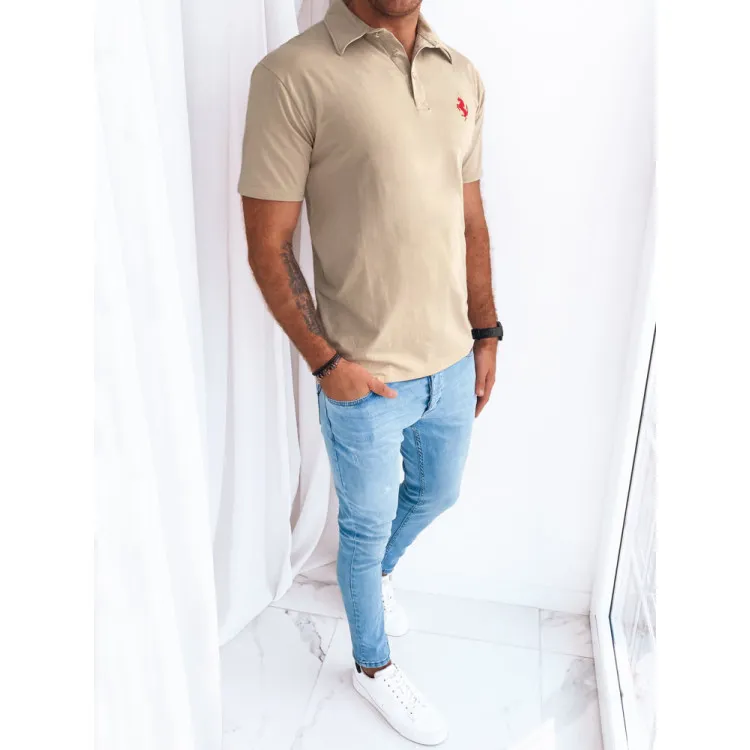 Rusvi polo marškinėliai Horen PX0585 Premium