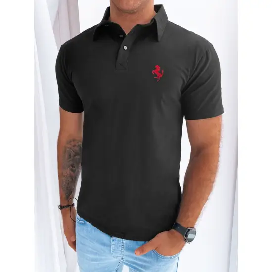 Juodi polo marškinėliai Horen PX0588 Premium