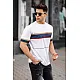 Vyriški balti marškinėliai Geoffrey PK5372 Premium