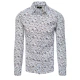 Vyriški gelėti balti marškiniai Forel DX2385