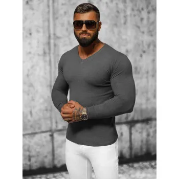 Dark gray men's sweater Gozil