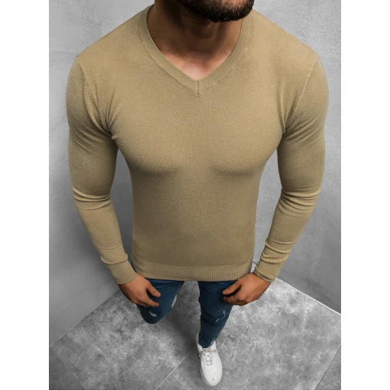 Vyriškas megztukas rudos spalvos Robi TMK/YY03/11Z