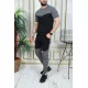 Sportinis komplektas tamsiai pilka - juoda Karter PK3010 Premium