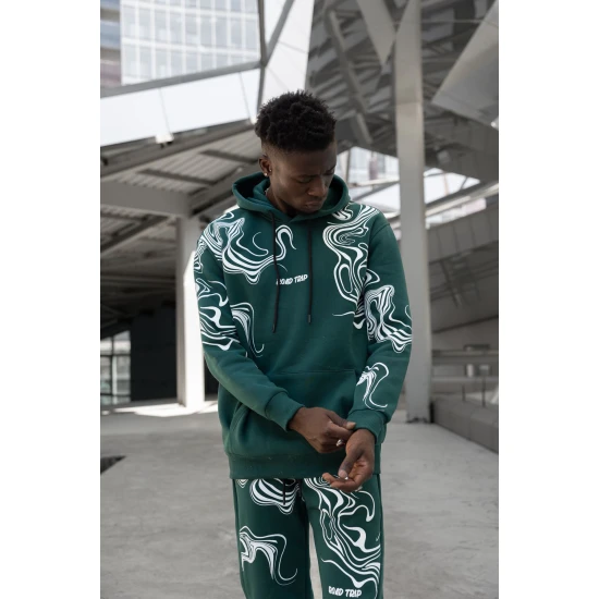 Vyriškas žalias sportinis kostiumas Road Trip PK3018 Premium