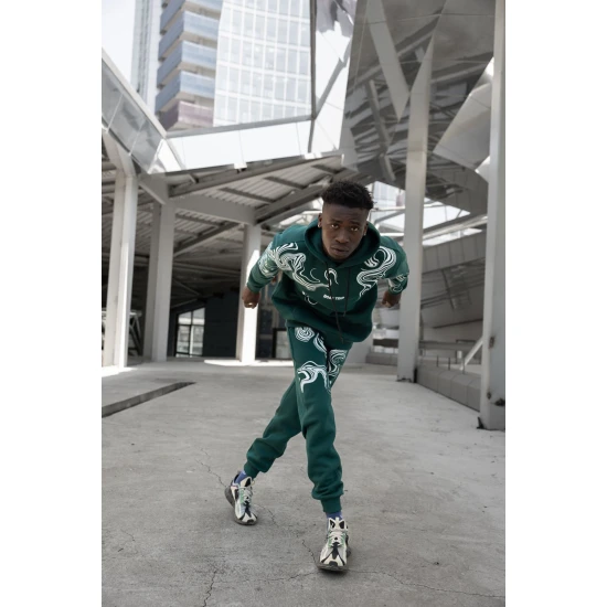 Vyriškas žalias sportinis kostiumas Road Trip PK3018 Premium