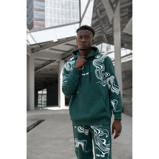 Vyriškas žalias sportinis kostiumas Road Trip PK3018 Premium