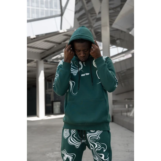 Vyriškas žalias sportinis kostiumas Road Trip PK3018 Premium