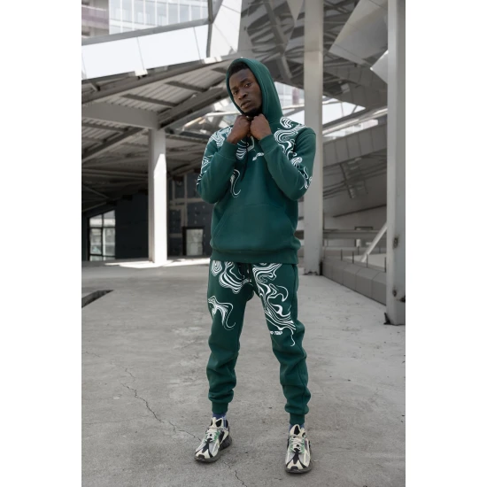 Vyriškas žalias sportinis kostiumas Road Trip PK3018 Premium