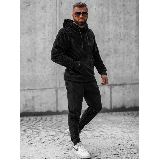 Juodas vyriškas sportinis komplektas Slit O/3A82