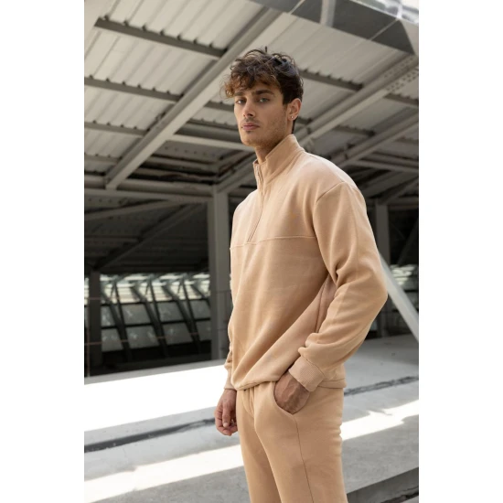 Smėlio spalvos vyriškas komplektas Gerol PK3022 Premium