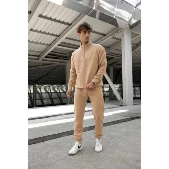 Smėlio spalvos vyriškas komplektas Gerol PK3022 Premium