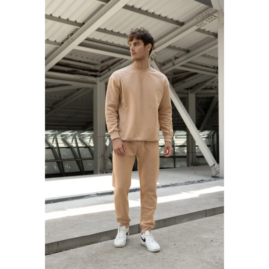 Smėlio spalvos vyriškas komplektas Lipo PK3023 Premium