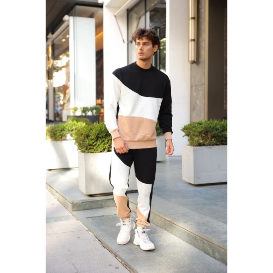 Juodas/Rudas kelių spalvų vyriškas komplektas Hipos PK3026 Premium