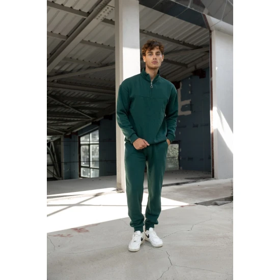 Tamsiai žalias vyriškas komplektas Gerol PK3022 Premium