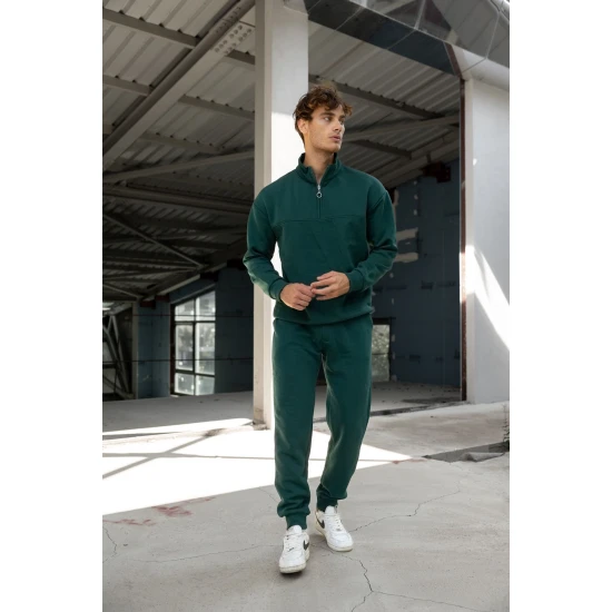 Tamsiai žalias vyriškas komplektas Gerol PK3022 Premium