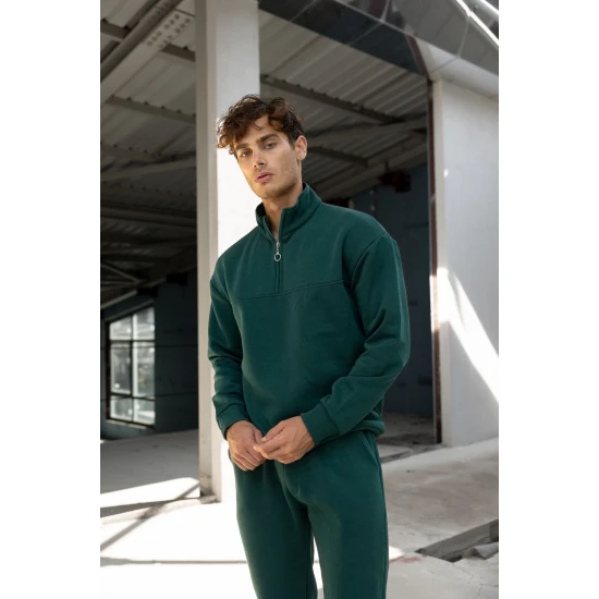 Tamsiai žalias vyriškas komplektas Gerol PK3022 Premium