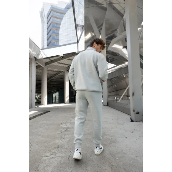 Pilkos spalvos vyriškas komplektas Gerol PK3022 Premium