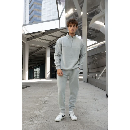 Pilkos spalvos vyriškas komplektas Gerol PK3022 Premium