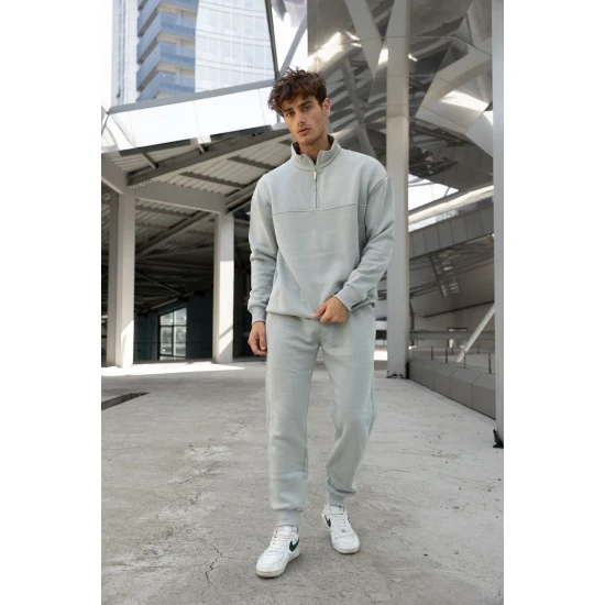 Pilkos spalvos vyriškas komplektas Gerol PK3022 Premium