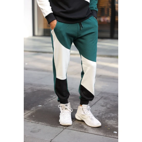 Žalias kelių spalvų vyriškas komplektas Hipos PK3026 Premium