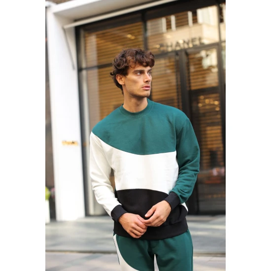 Žalias kelių spalvų vyriškas komplektas Hipos PK3026 Premium