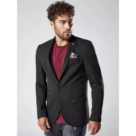 Vyriškas juodas švarkas Cooper MX0541