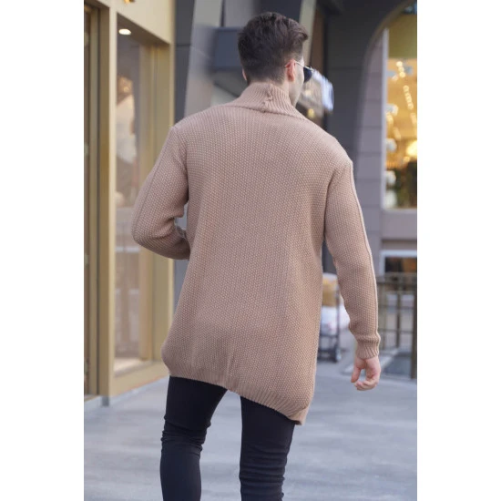 Rudos spalvos vyriškas megztinis Roget PK5996 Premium