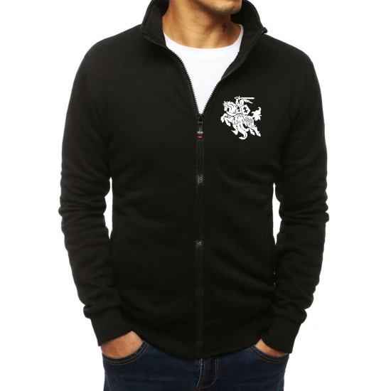 Juodas vyriškas džemperis Silon su vyčiu