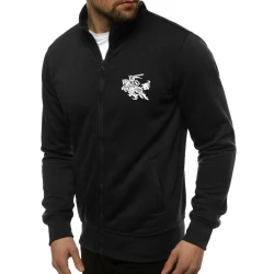 Juodas vyriškas džemperis Silon su vyčiu