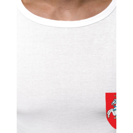 Balti vyriški marškinėliai Herbas JS/712005