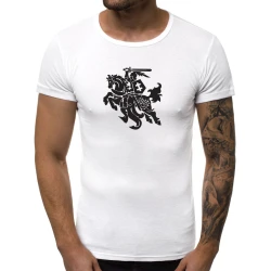 Balti vyriški marškinėliai VYTIS