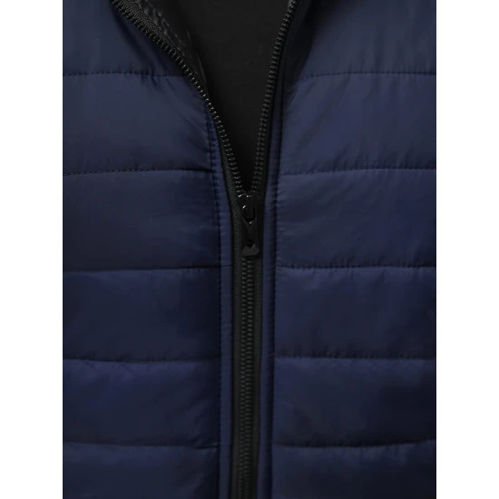 Tamsiai mėlyna vyriška striukė su gobtuvu Kidol Rudeninės / Pavasarinės