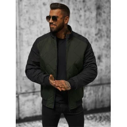 Vyriška tamsiai žalia striukė Rober