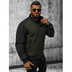 Vyriška tamsiai žalia striukė Rober