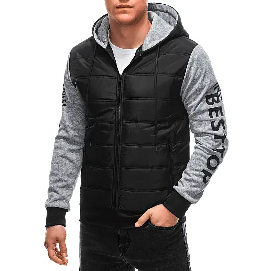 Pereinamojo laikotarpio striukė juoda Grafit C614