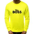 Neonowa żółta bluza Boss