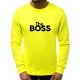 Neoninės geltonos spalvos džemperis The boss
