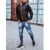 Vyriška juodos spalvos striukė su oranžinėmis detalėmis Olen Striukės