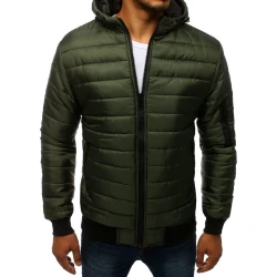 Vyriška pavasarinė - rudeninė striukė žalios spalvos Nosal